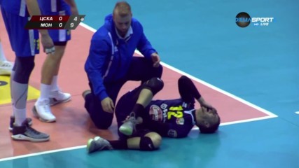 Контузия спря устрема на Монтана