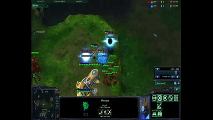 Starcraft 2-zerg rush vs Cannon rush