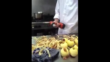 Как се белят ябълки