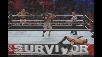 Survivor Series 2011 John Cena and The Rock vs The Miz and R-truth