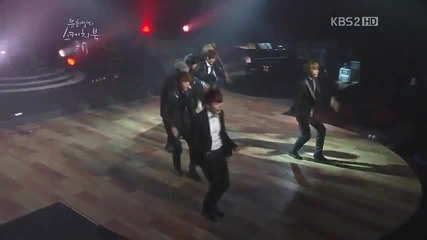 [1/4] Super Junior - Superman + A-cha @ Sketchbook ( 30. 09.2011 )