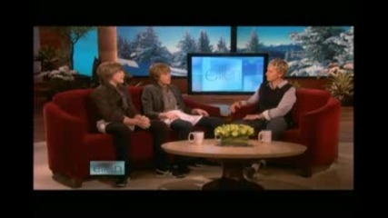 Dylon and Cole sprouse in Ellens show 