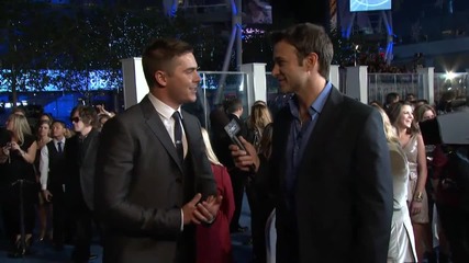 Zac Efron on the red carpet