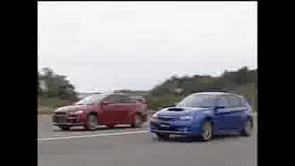 Mitsubishi Evo X (2008) versus Subaru Impreza Wrx Sti (2008)