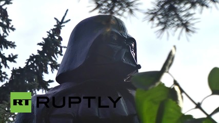 Ukraine: Lenin statue turned into Star Wars' Darth Vader in Odessa