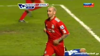 Chelsea 0 - 1 Liverpool Raul Meireles Goal (06.02.2011) Hd 