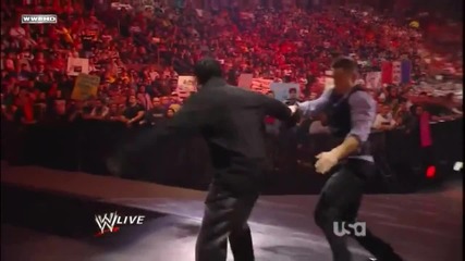 Skull Crushing Finale on R-truth at the stage