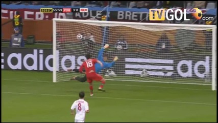 World Cup ; Portugal 3 - 0 North Korea Гола на Hugo Almeida 