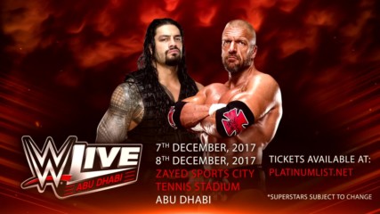 Triple H, WWE Live come to Abu Dhabi this December