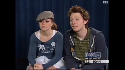 Kelly Clarkson & Clay Aiken Interview Fox 13 Tampa, Florida February 2004 