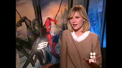 Звездата Кирстен Дънст дава интервю за филма си Спайдър - Мен 3 (2007)