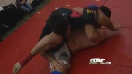 Short clip of Frank Mirs open work out 