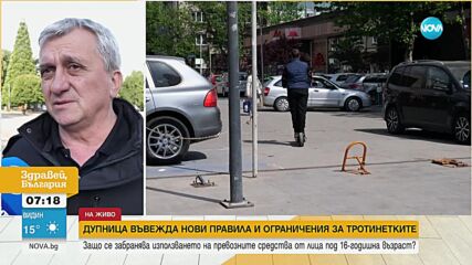 Дупница въведе нови правила и ограничения за тротинетките