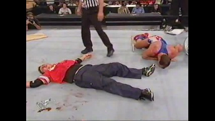 King of the Ring 2001 Kurt Angle vs Shane Mcmahon [ Street Fight ] *втора част*