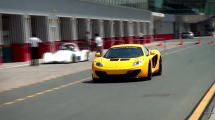 Mclaren 12c Gt Sprint Driving on Track