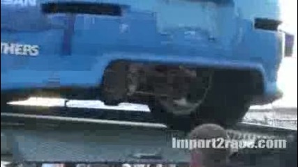 Team Falken 350z vs Mustang V8 Drift