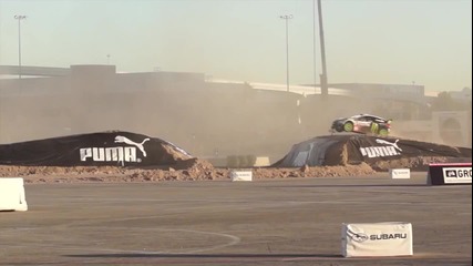 Колата На Кен Блок Се Запалва По Време На Рали!