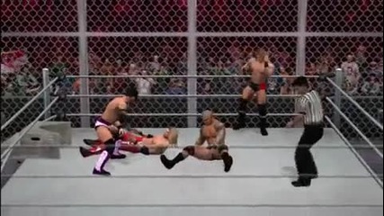 Smackdown vs Raw 2011 The Nexus vs Rated Rko Hell in a Cell Tornado Tag Team Match 