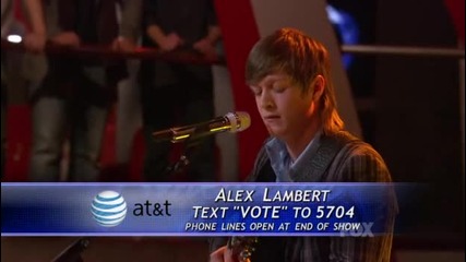 Alex Lambert - Everybody knows (american Idol 9 - Top 10 Guys) 