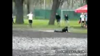 Не успешно хващане на фризби! 