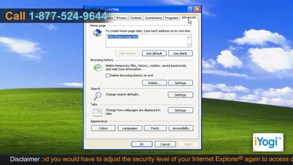 Reset Internet Explorer® 8 settings in Windows® Xp 