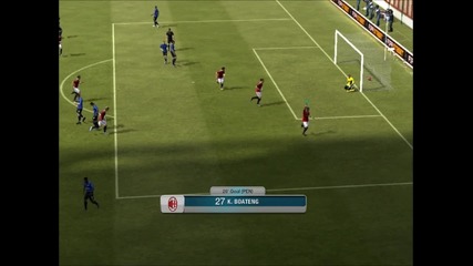 Milan - Manchester United goal Kevin Prince Boateng ( Fifa 12 )