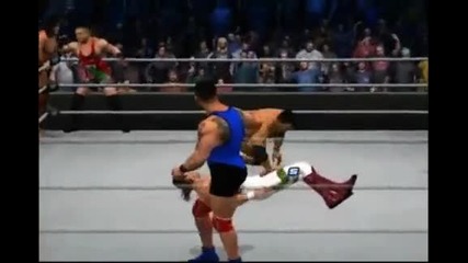 Rob Van Dam & The Rock & Jimmy Snuka Vs Ricky Steamboat & Jake Roberts & Santino Marella Part 2