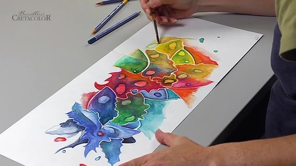 Рисуване с акварелни моливи (демонстрация)