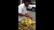 Лесен начин за рязане на ананас за една минута