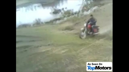 Неуспешен скок с мотор !!!