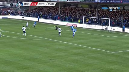 Рочдейл - Тотнъм 1:0 /първо полувреме/