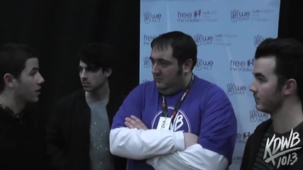 Jonas Brothers интервю за We Day We Act - Kdwb's Big D