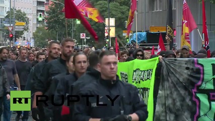 Germany: Scuffle breaks out at pro-refugee demo in Berlin