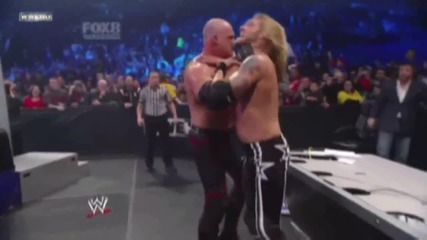 Kane Chokeslam Edge on Table
