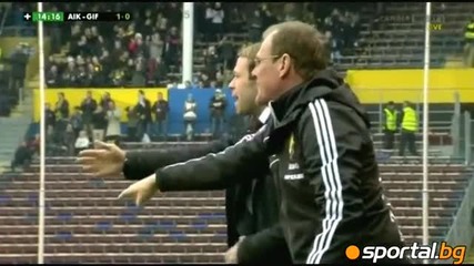 Гол от центъра разтърси Швеция