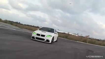 Bmw F10 5 Series 550i on 20 Vossen Vvs-cv3 Concave Wheels Rims