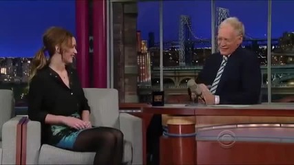 Дженифър Лорънс в "the Late Show" с Дейвид Летерман (21.01.2013)