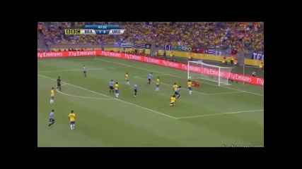 Бразилия - Уругвай 2:1 (купа на конфедерациите 1/2 финал)