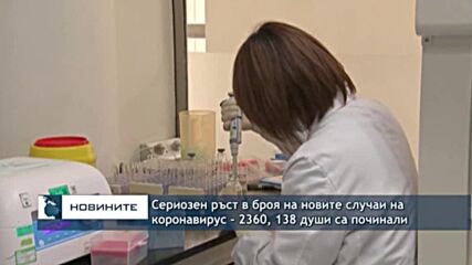 Сериозен ръст в броя на новите случаи на коронавирус - 2360, 138 души са починали