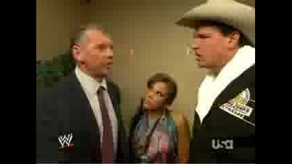 Mickie James & Vince Mcmahon Backstage 22.06.2008.