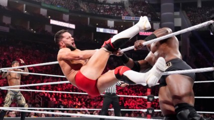 Finn Bálor brings the fight to Bobby Lashley & Lio Rush: WWE Elimination Chamber 2019 (WWE Network Exclusive)