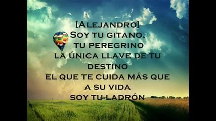 Alejandro Fernandez and Beyonce - Amor Gitano (lyrics)