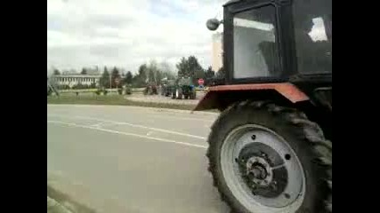 протест на Зърнопроизводителите В търговище 22.03.2011