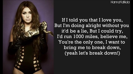 Miley Cyrus - Scars (lyrics)