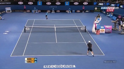 Roddick vs Gonzalez - Australian Open 2010 - Part 1