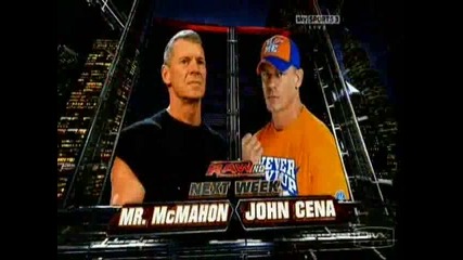 Wwe Next Week On Raw Mr.mcmahon vs John Cena