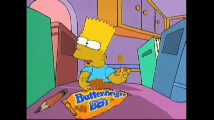 The Simpsons Butterfinger One Less Sister 