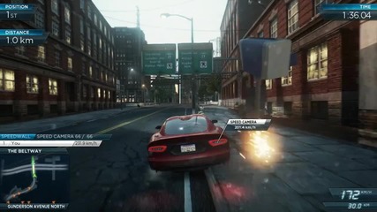 Need For Speed Most Wanted 2012 - Dodge S R T Viper G T S - Running the Gauntlet