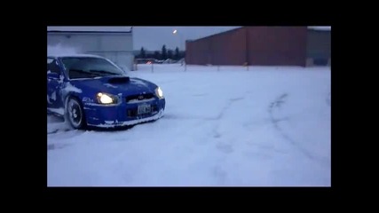 Subaru дрифт на сняг