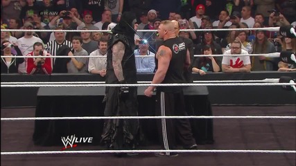 Brock Lesnar is surprised by the return of The Undertaker- Raw